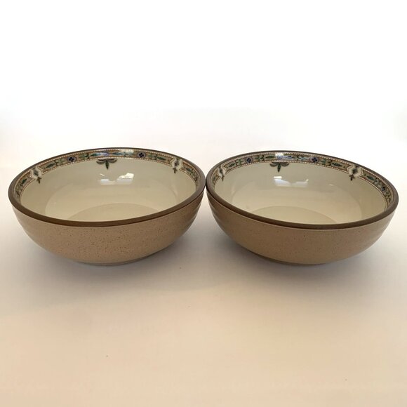 Set of Two Noritake Coupe Cereal Soup Bowls 6 1/2" Diameter 8482 Stoneware - Picture 1 of 10